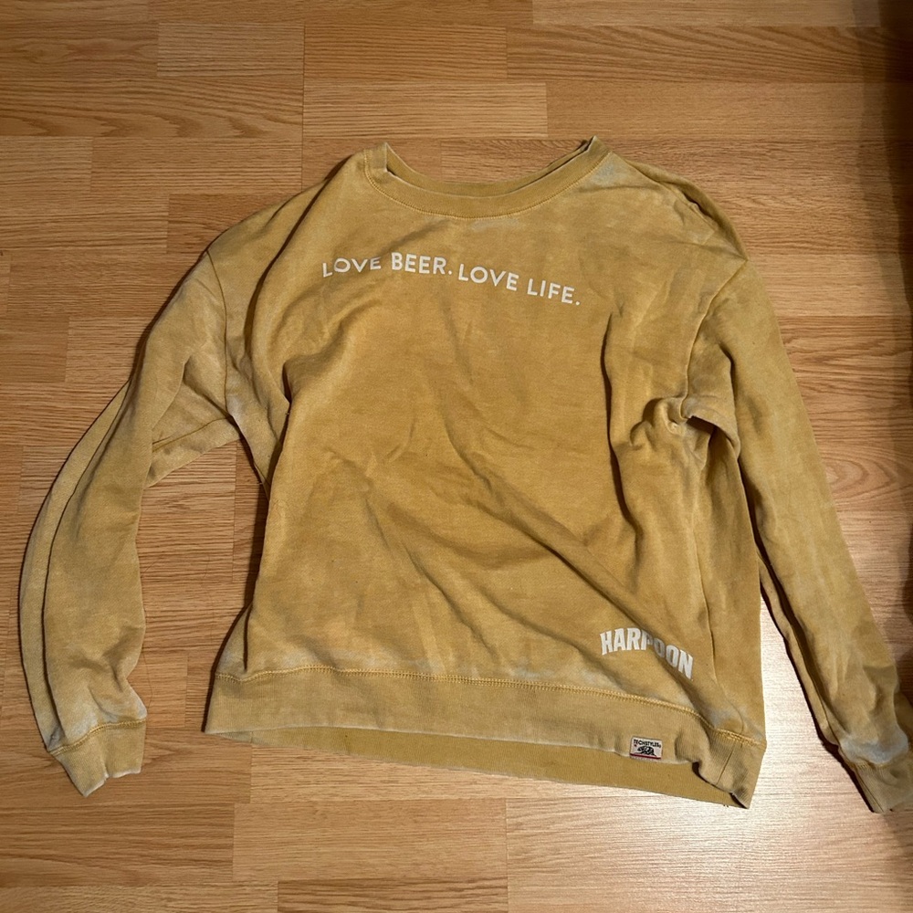 Mustard Yellow Lightweight Women’s Harpoon Sweatshirt